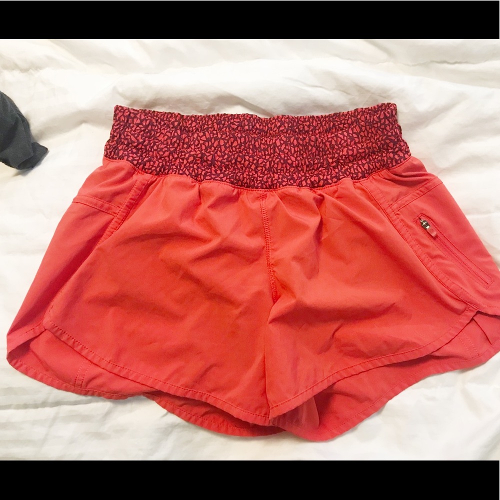 Lululemon orange shorts